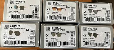 Stock di 6 Occhiali Ray-Ban Originali Nuovi Top