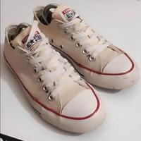 Converse All Star basse bianche 37,5