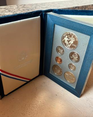 Cofanetto con moneta argento World Cup USA 1994