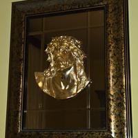 Quadro Bassorilievo Volto di Gesù - Vintage