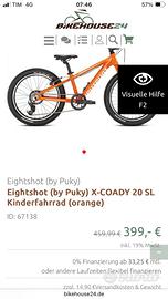 Eightshot by puky leggera bambino ruote da 20