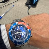 Seiko cronografo Solar V175 pepsi