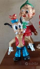 Lotto Pupazzi Vintage LEDRAPLASTIC Disney anni '60