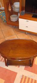 tavolino ovale restaurato 