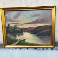 Dipinto- siglato in basso - olio tavoletta - 