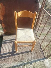 sedie in paglia usate