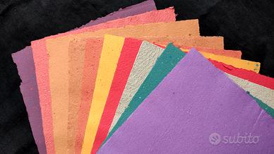 Fogli di carta fatti a mano