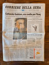 Corriere Della Sera Cattura Saddam Hussein