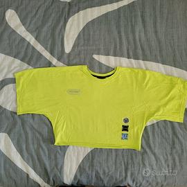 T-shirt verde fluo Disclaimer XS