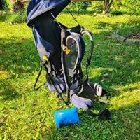 Zaino Deuter porta bimbi trekking + telo pioggia