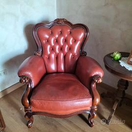 poltrona in pelle