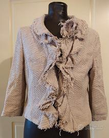 Giacca chic da donna in tricot rosa Biancoghiaccio