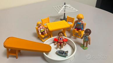 Playmobil piscina bambini trampolino 