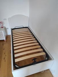 Letto singolo con contenitore