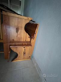 Tavolo legno con panche 