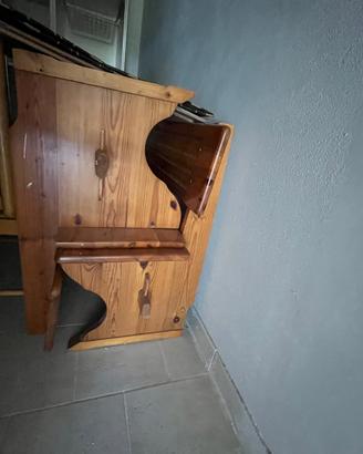 Tavolo legno con panche 