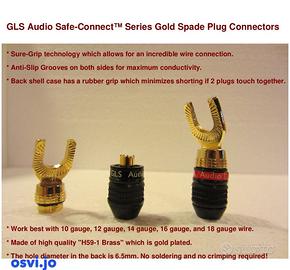 Set di 4 Connettori a Forcelle GLS Audio