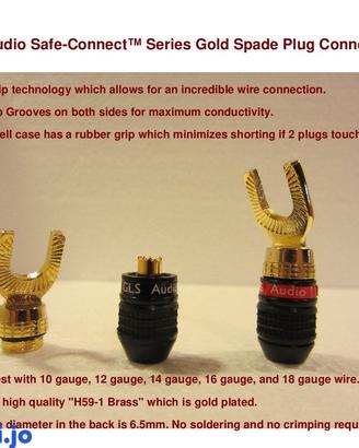 Set di 4 Connettori a Forcelle GLS Audio