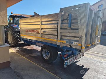 Rimorchio agricolo Di Credico q60 con vasca inox