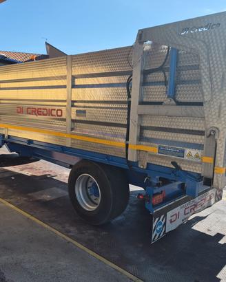 Rimorchio agricolo Di Credico q60 con vasca inox