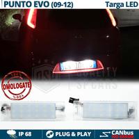 Luci TARGA LED per FIAT PUNTO EVO 199 No ERROR