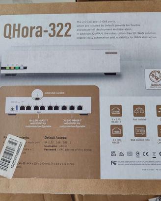 Router QNAP QHora-322 SD-WAN 10GbE NUOVO
