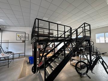 SOPPALCO INDUSTRIALE IN ACCIAIO  ( 57 mq )