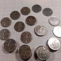 Lotto di 33 monete da 50 lire Vulcano 1° tipo '62 