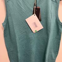 Gilet verde senza maniche