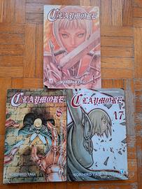 Claymore manga ita volumi 1, 8 e 17