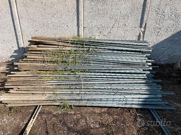 PALI VIGNETO ACCIAO ZINCATO 4,28/5,00 euro CAD.UNO