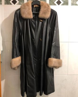 Elegante soprabito in vera pelle da donna RIBASSO