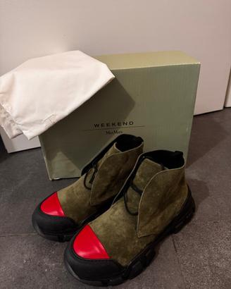 Weekend Max Mara-stivaletti in camoscio originali