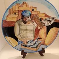 PIATTO CERAMICA DEL PITTORE LUCIO RANUCCI