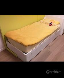 Letto una piazza 80x200 con letto estraibile