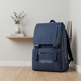 Zaino LEOPARD, blu navy, unisex, capiente