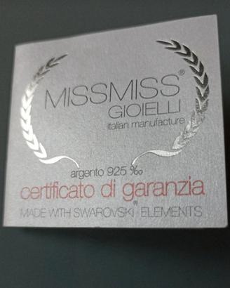 gioielli con Swarovski elements marchio MISS MISS 
