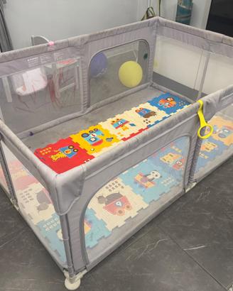 Box/recinto neonati bambini 120 x 180 grigio