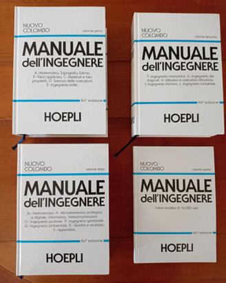 Nuovo Colombo - Manuale dell’Ingegnere (4 volumi)