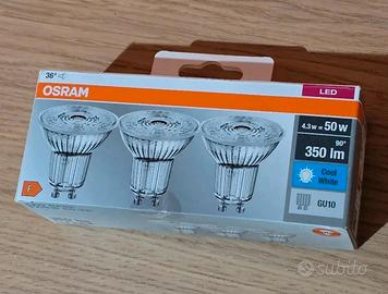 Set 3 faretti Led Osram gu10