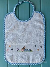 Bavaglino ricamo a mano