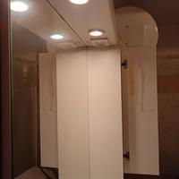 Mobile Bagno con Lavabo, Specchiera e Luci