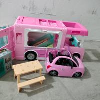 Camper Barbie originale + auto + accessori