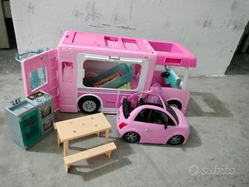 Camper Barbie originale + auto + accessori