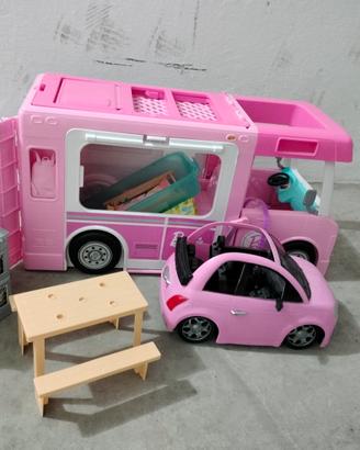 Camper Barbie originale + auto + accessori