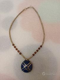 Collana etnica vintage con pendente