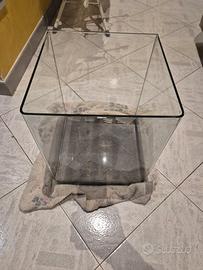 acquario 30L cubo wave vetro extrachiaro completo