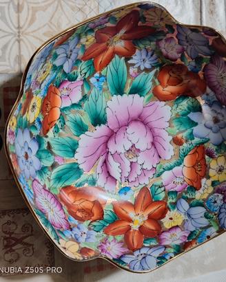 ciotola in ceramica floreale