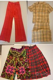 Lotto 4 capi vintage ’60/’70 Gabor velluto Tartan