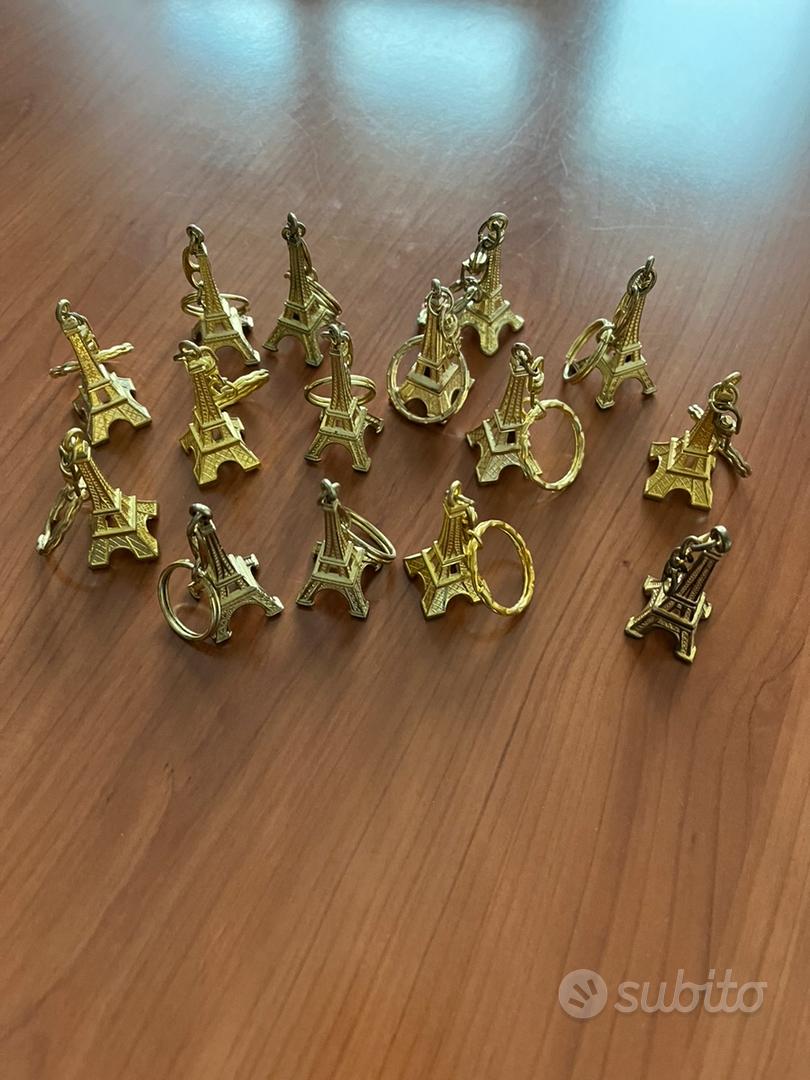 6 Pezzi Portachiavi Torre Eiffel - Charm Retrò Per Borse E Chiavi - Regalo Ideale - Foto 4